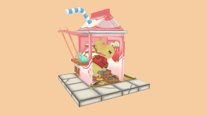 Henrietta's Canned Milk Corner 3D Model