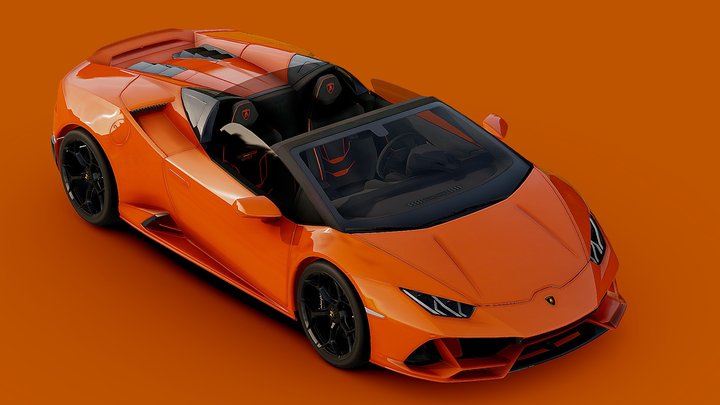 Lamborghini Huracan Evo Spyder 3D Model