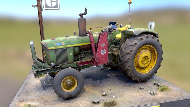 JOHN DEERE 3120 Tractor / Tracteur 3D Model