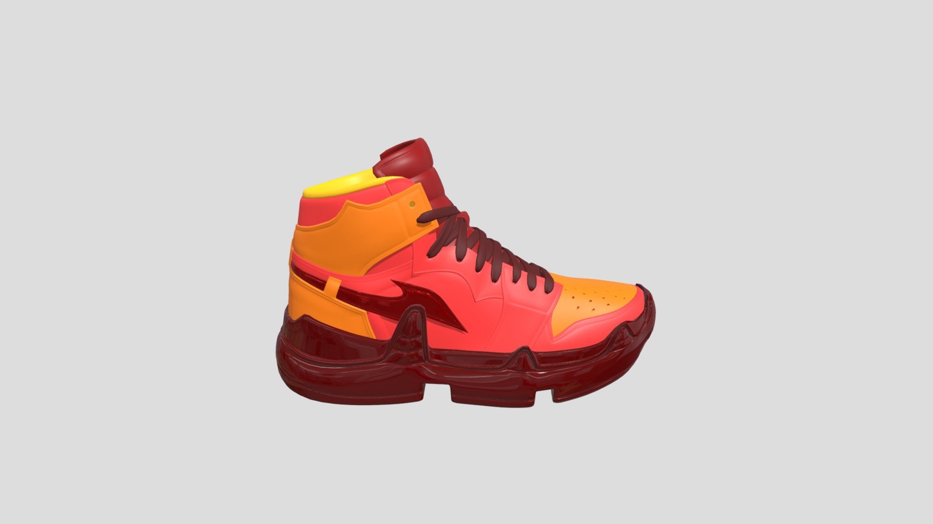 Fire Shoes Download Free 3D model by peachK [390fcd2] Sketchfab