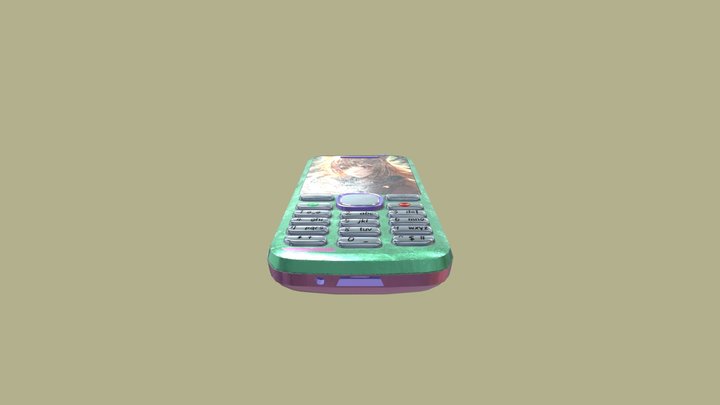 Texturas Celular (cacahuatito) 3D Model