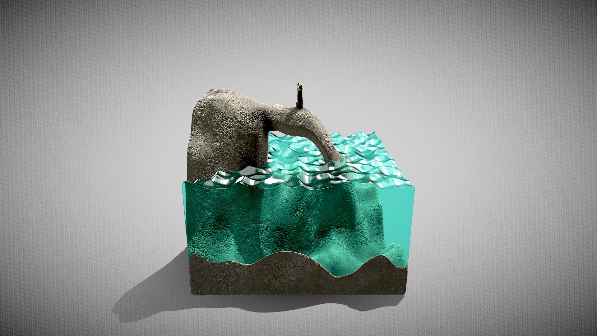 concrete and glass
