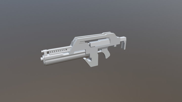 Alien Pulse Rifle 3D Model