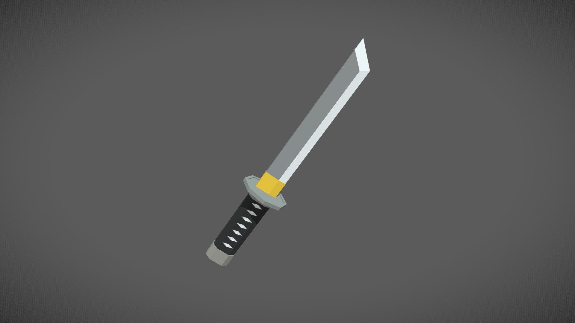 Low-poly Tanto