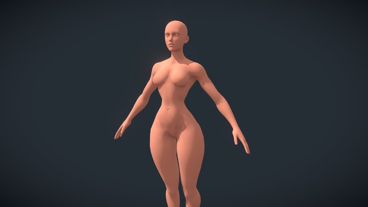 Female character 3D Model