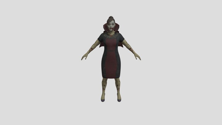 Vampire Costume 3D Model