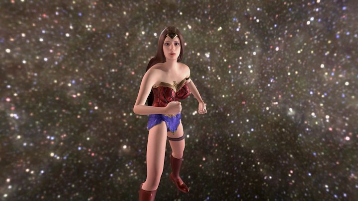 Wonder Woman Fashion 3D Model