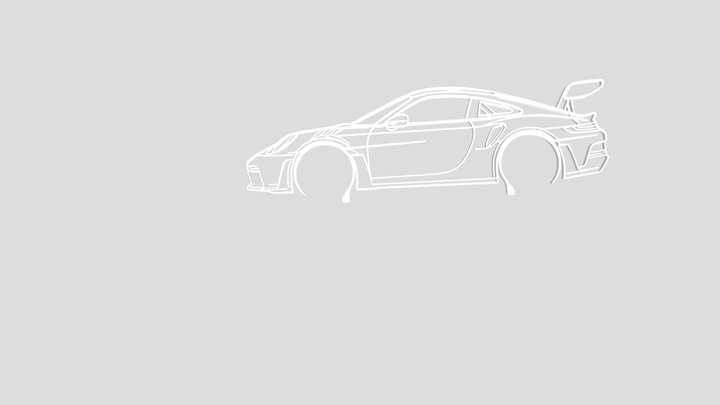 GT3+RS+Car 3D Model
