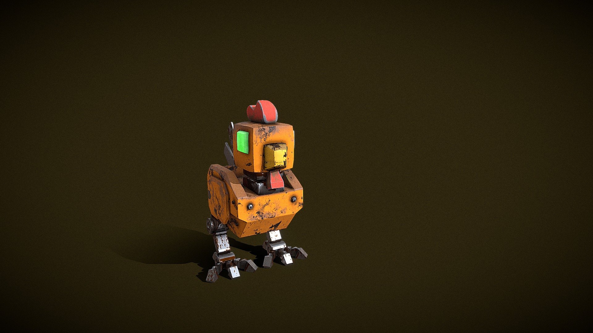Chicken Bot - 3D model by Aziz Tia (@eziniho) [3918a67] - Sketchfab