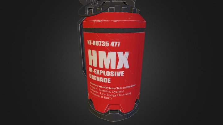 Elysium Grenade 3D Model
