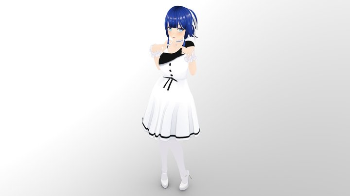 Chloe Reed - vRoid Model - Static Statue - 009 3D Model