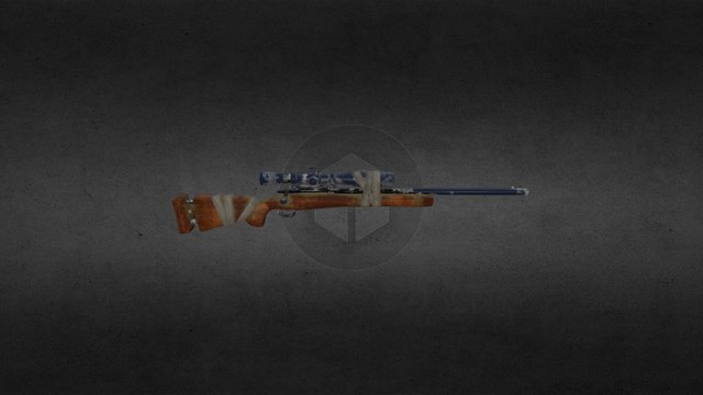 Bandaged m24 Sniper Rifle 3D Model