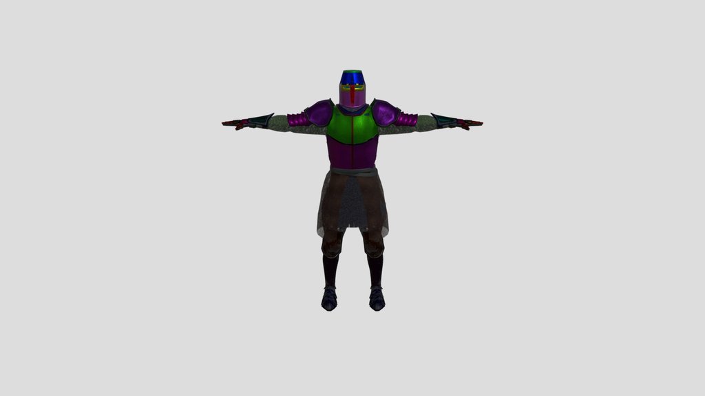 Templar Knight Character Medieval Armour Rigge