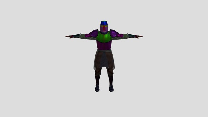 Templar Knight Character Medieval Armour Rigge – Modello 3D gratuito STL