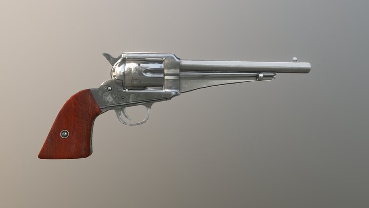 Colt Revolver 3D Model