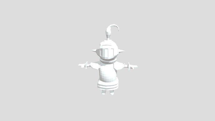Low poly knight 3D Model