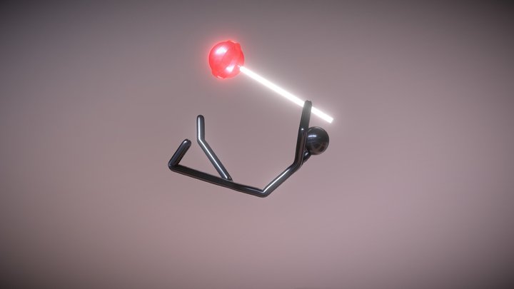 stickman(rigged&animated)with lollipop 3D Model