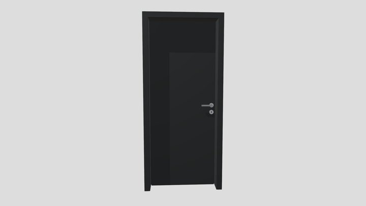 BLACK DOOR LOW POLY