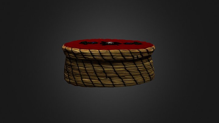 MSU Museum Red Sweetgrass Box 3D Model