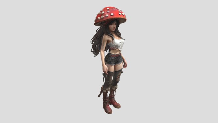 Mushroom Warrior 3D Model