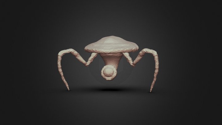 Mushroom Spider Concept 3D Model