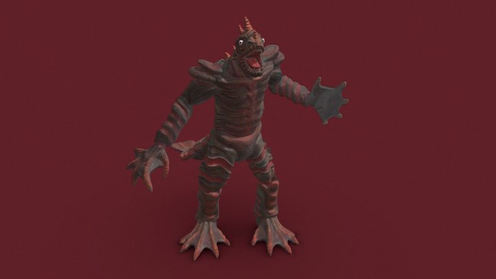 Zebrafish Kaiju 3D Model