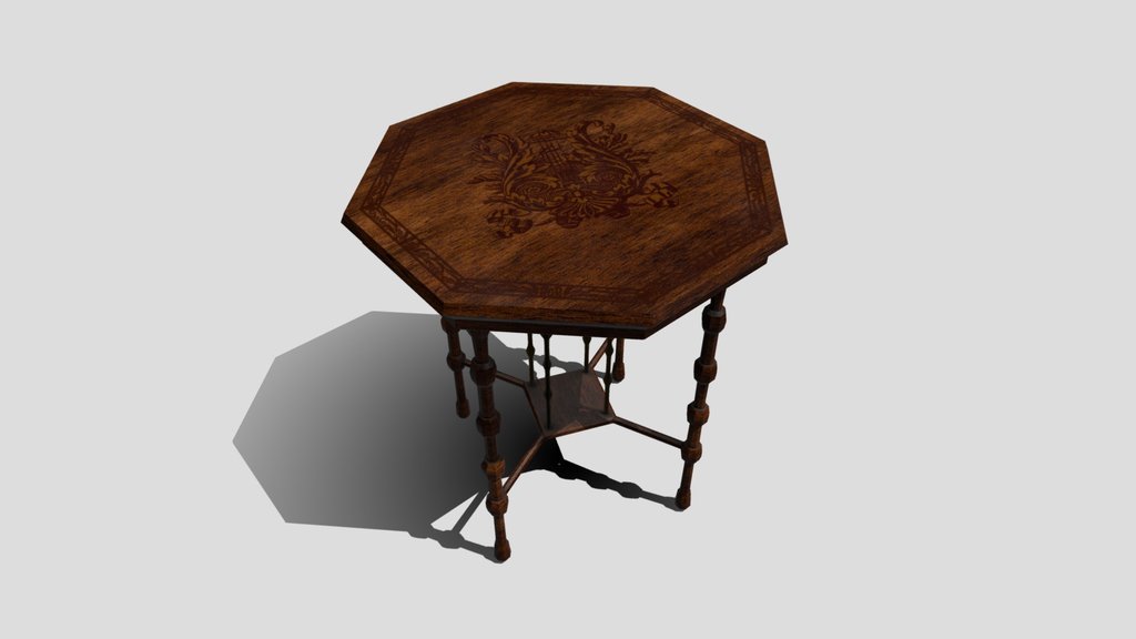 Ornate Wooden Side Table