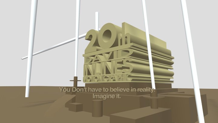 20th David Inlines Motion Graphic Remake 3D Model