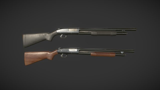 Mossberg Shotgun 3D Model