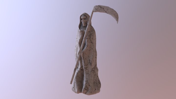 Grim Reaper Statue 3D Model