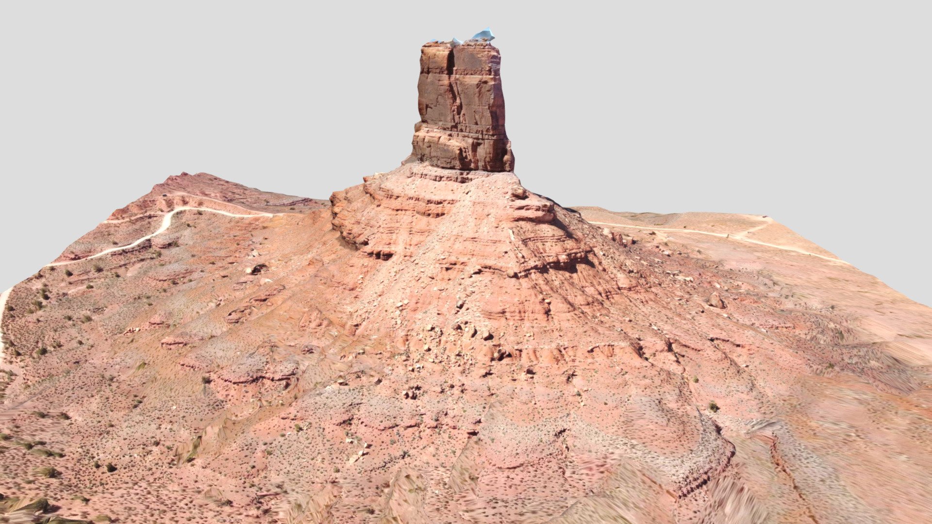 Eagle Plume Tower, Valley of the Gods, Utah — Sketchfab embed 3D viewer