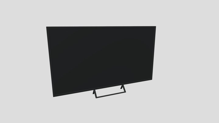 Modern plasma TV 3D Model