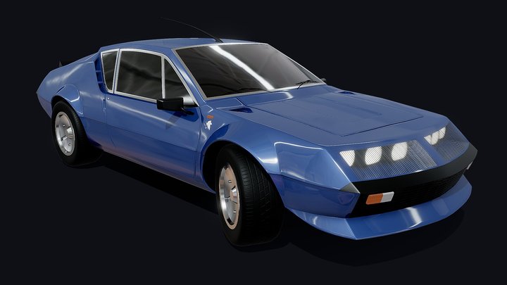 Alpine A310 (Katsuragi Misato's car) 3D Model