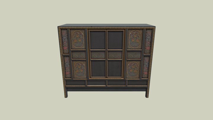 TibetanCabinet 3D Model