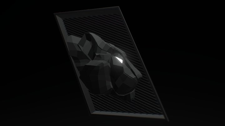 Panther Icon 3D Model