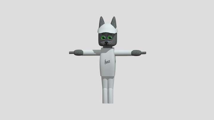 Junior Rabbit the man from the window 3D Model