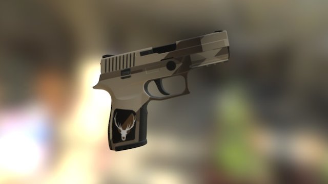 P250|brown deer 3D Model
