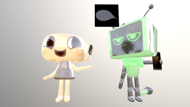 shelly want the phone of vee 3D Model