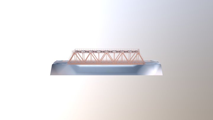 1708-RW bridge-Almaty-{3D} 3D Model
