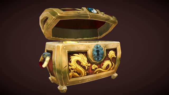 Treasure Chest 3D Model