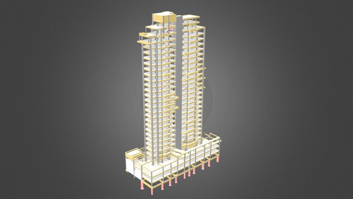 LIFE Residence - Estrutural - Torre A 3D Model