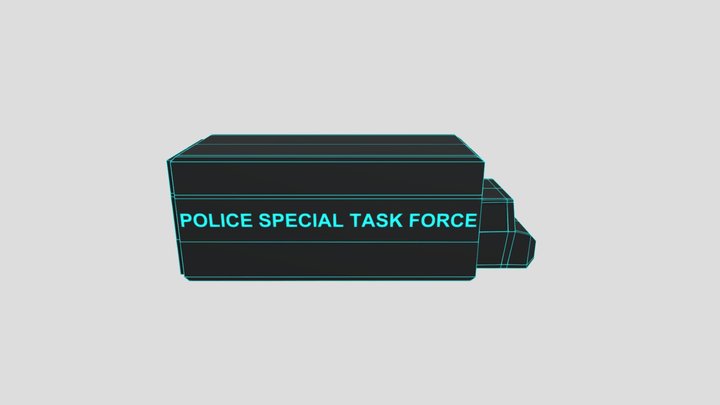 Police Bus 3D Model