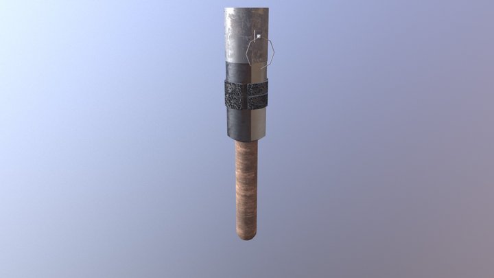 M1914 Stick Grenade 3D Model