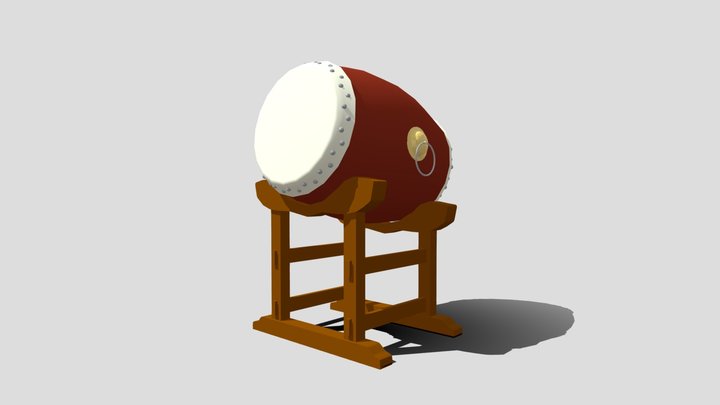 drum - Chinese style 鼓 3D Model