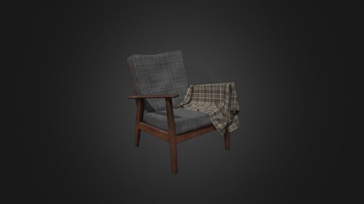 Armchair 60s 3D Model