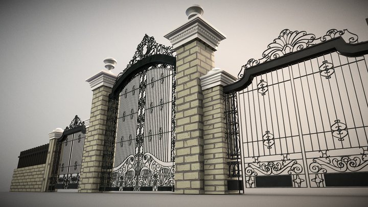 The Mansion Gate 3D Model