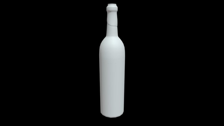 Wine Bottle 3D Model
