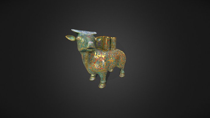 Ornate Cow 3D Model
