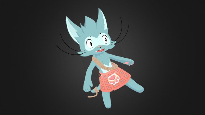 VRChat avatar commission made for Tethercat 3D Model