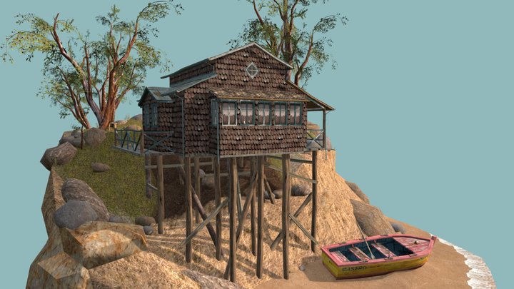 DAE Diorama - By the ocean 3D Model